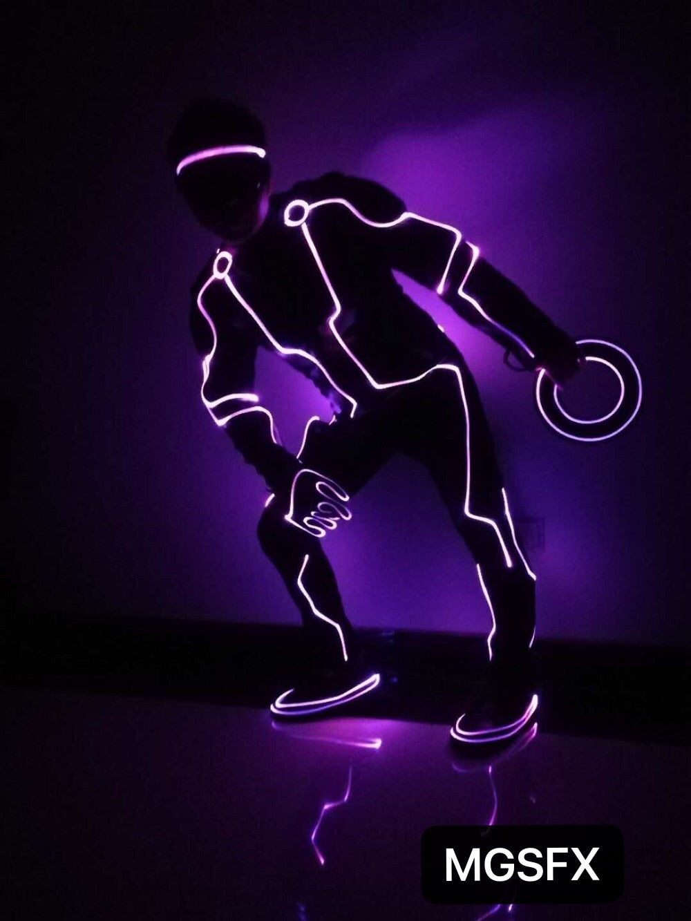 Traje de baile de trajes de legado de Led Tron