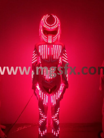 Traje de baile con luz LED para mujer