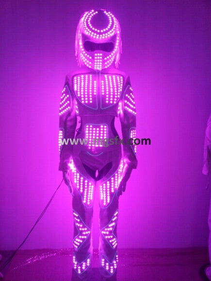女性 LED ライトアップ ダンス衣装