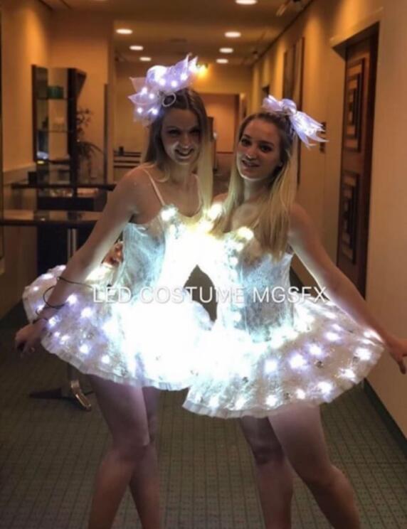 Traje led de baile de ballet para mujer