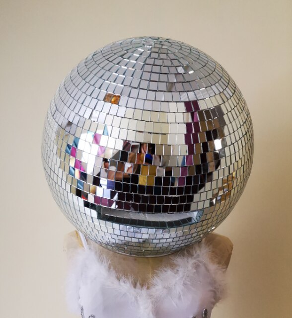 Sexy Girls Gold Mirror ball disco costume