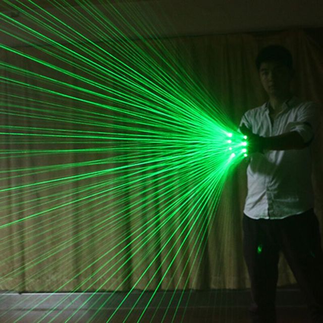 Green Laser Gloves High Brightness