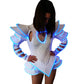 Disfraz de mujer con luz LED para mujer Vestido de baile de leotardo