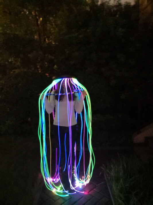 セクシーなハロウィーンのクラゲ LED 衣装小道具