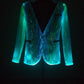 Mens LED Suit Jacket Optic Fiber Light Up Dress