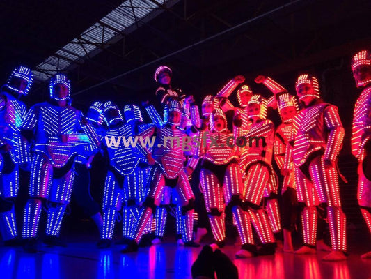 Traje de baile de robot LED RGB