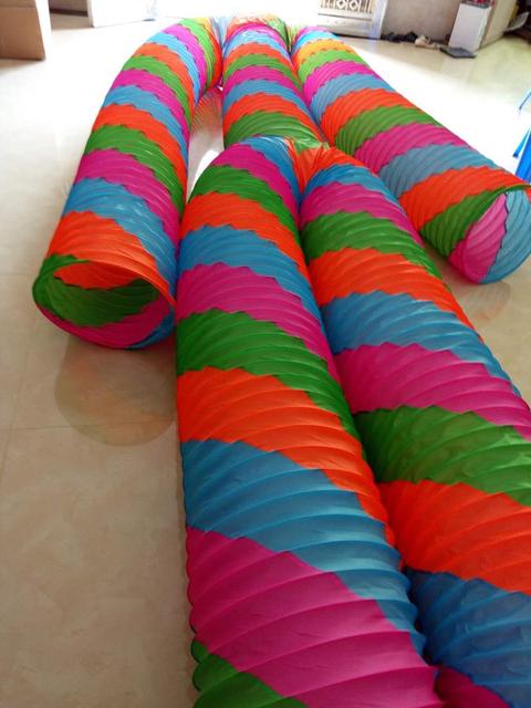 Rainbow tube dance Slinky Costume