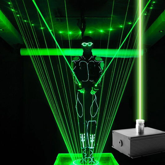 Pedal recargable de luz láser verde DJ