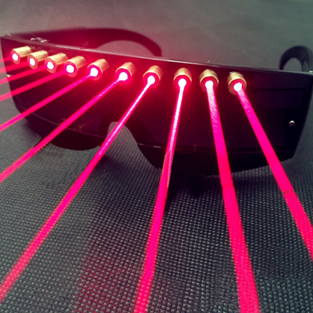 DJ Red Laser Glasses