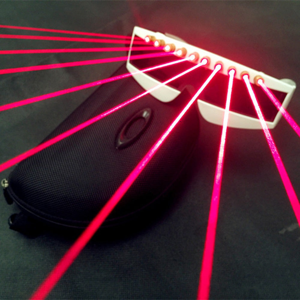 DJ Red Laser Glasses