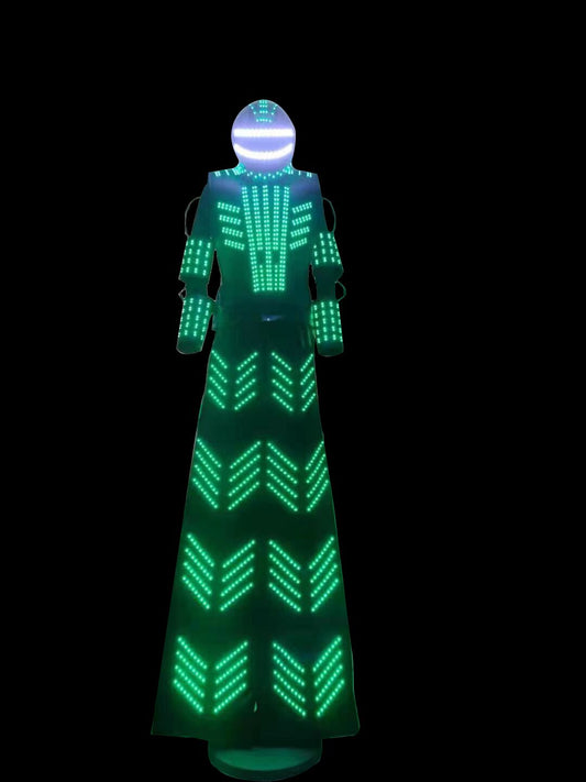 LEDロボット竹馬ウォーカーコスチュームクライオマンスーツ