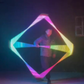 RGB LED Cube Acrobatics Triangle Lighting Stage Prop