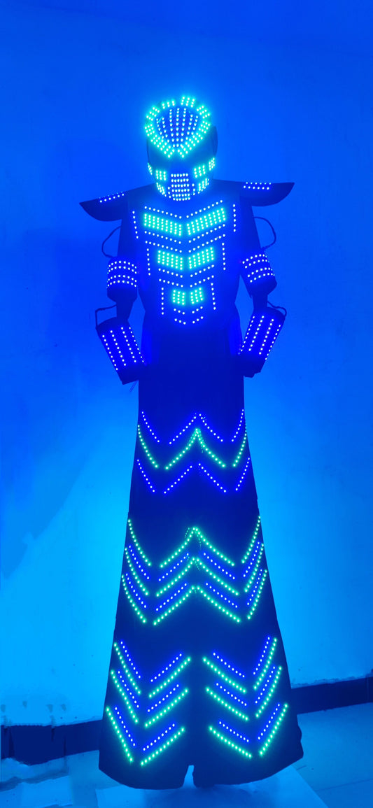新しい熱い販売竹馬ウォーカー LED ロボットスーツ