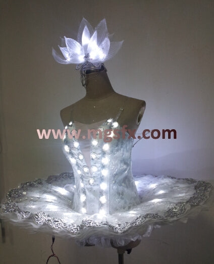 Traje led de baile de ballet para mujer